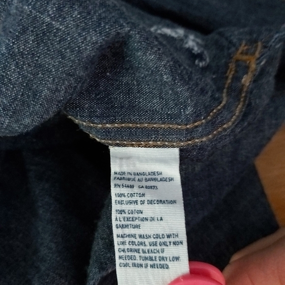 AMERICAN Eagle men's denim button down shirt size small Western - Picture 7 of 7